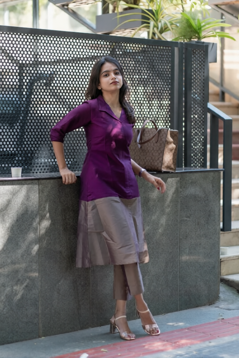 Premium Dual Shade Kurta Set (Buy 1 Get 1 Free)