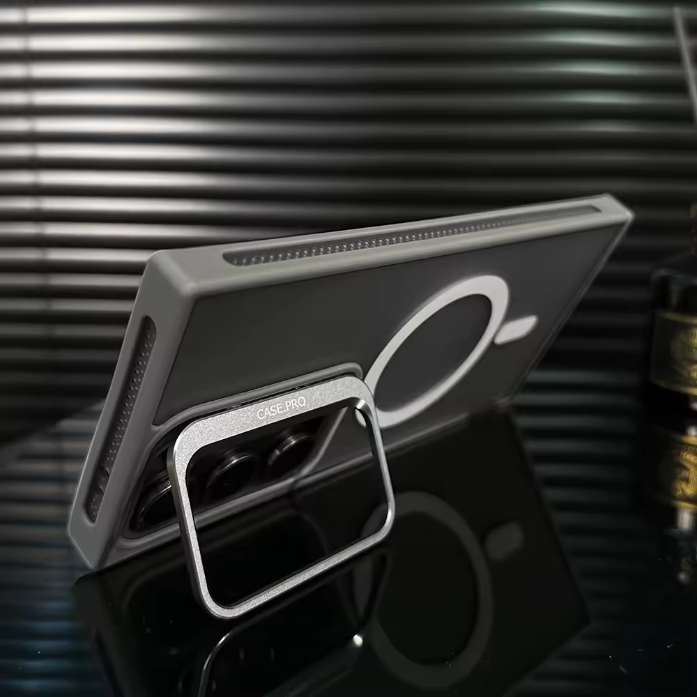 Samsung Galaxy Ultra 5G New Frosted Matte Magnetic Metal Kickstand Shockproof Phone Case Cover