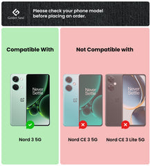 Rugged Frosted Semi Transparent PC Shock Proof Slim Back Cover for OnePlus Nord 3 5G, 6.74 inch, Black