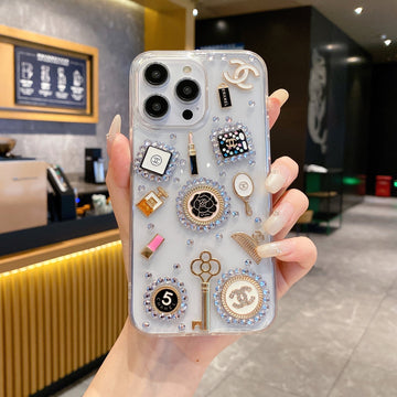 Clear Makeup Back Cover Case for iPhone