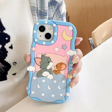 Sleeping Tom & Jerry Silicon Phone Cases For iPhone