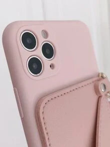 Faux Leather Phone Case With Card Holder