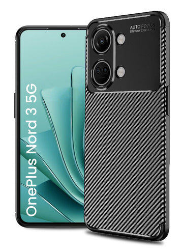 Aramid Fibre Series Shockproof Armor Back Cover for OnePlus Nord 3 5G, 6.74 inch, Black