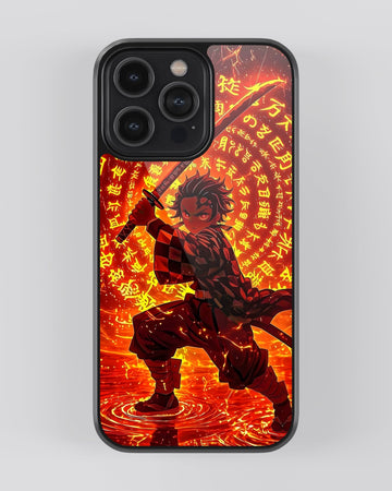 Demon Slayer Mobile Cover (Sun Breathing)