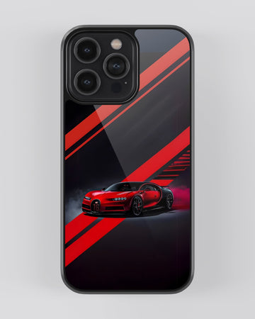 Sports Car Mobile Cover (Red Chiron)