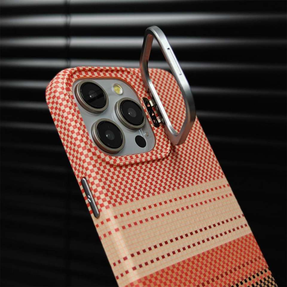 Sunset and Moonrise Compatible for iPhone 17 Pro Max Carbon Fiber Magnetic apple 15promax Metal Lens Bracket Phone case