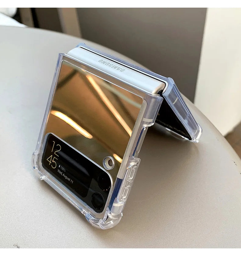 Make Up Mirror Case Samsung Galaxy Z Flip Hard Cover