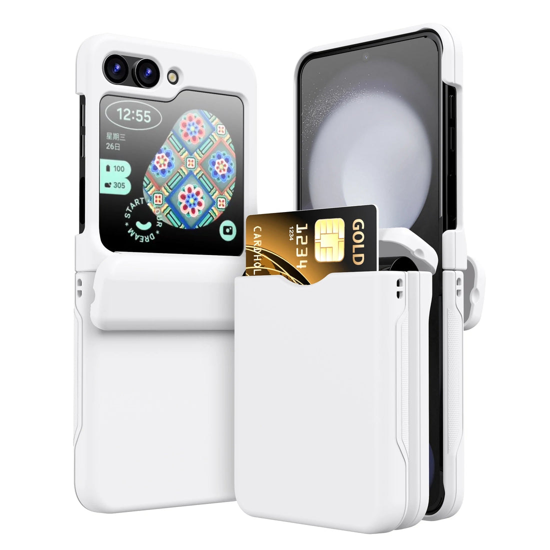 Flip Cover Card Phone Case For Samsung Galaxy Z Flip Cover