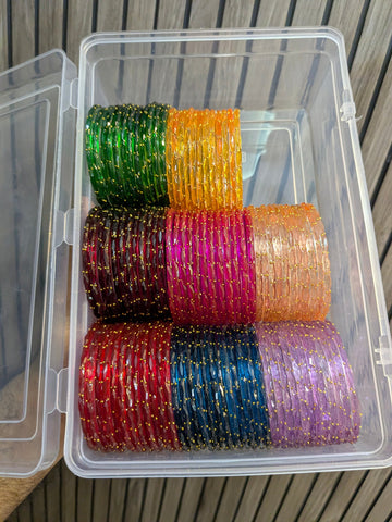 Raindrop Glass Bangles