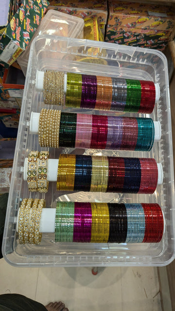 Bangles Combo With Siders And Organizer