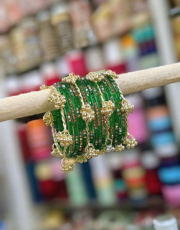 Kashmiri Ghunghroo Bangles Set | 16 Pieces Traditional Bangles