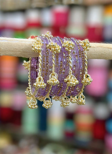 Kashmiri Ghunghroo Traditional Bangles – Shivratri Green full set