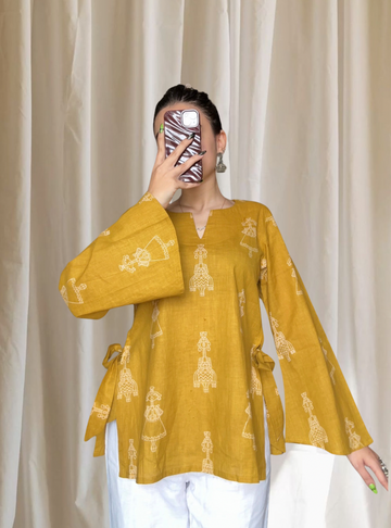 Meera Mustard Kurti (Buy 1 Get 1 Free