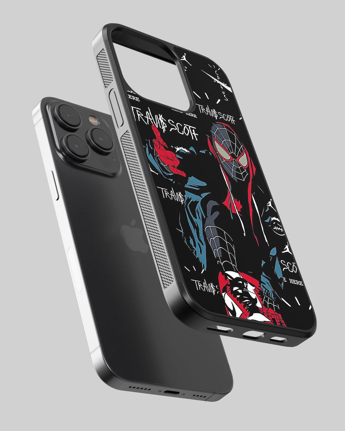 Marvel Mobile Cover (Black Spiderman)