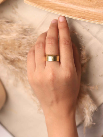 Plain Double Brass Ring