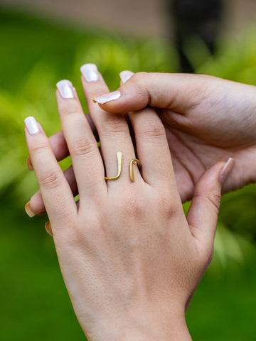Balance Brass Adjustable Ring